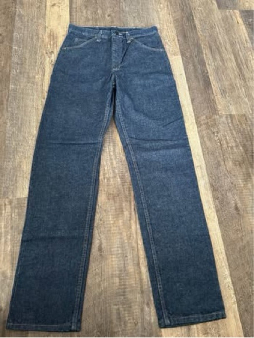 Men's Straight-Leg Dark Blue Jeans